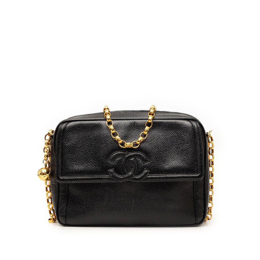 Pre-Loved Chanel CC Caviar Front Pocket Bijoux Chain Camera Bag